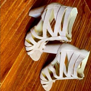 Blush Pink Strappy Heels